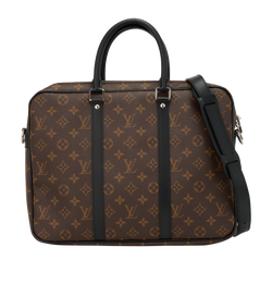 Porte Documents Voyage PM Briefcase, Canvas, Mono, NFC, DB/S/B, 3*